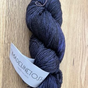 4 skeins of Madelinetosh Pashmina Worsted Yarn - Clematis Colorway